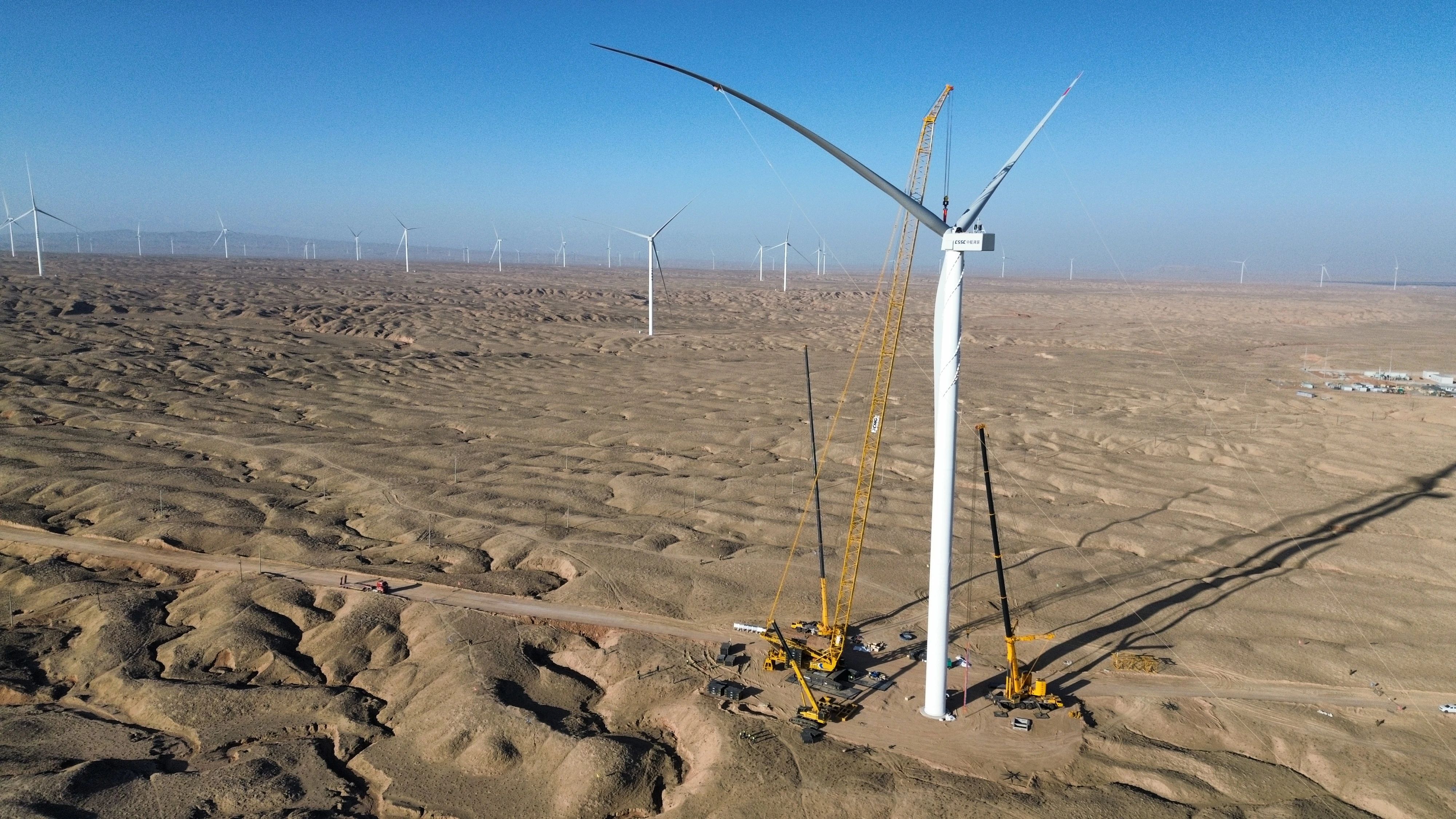 零誤差！XLC18000M助力10萬千瓦風力發(fā)電項目首臺風機成功吊裝