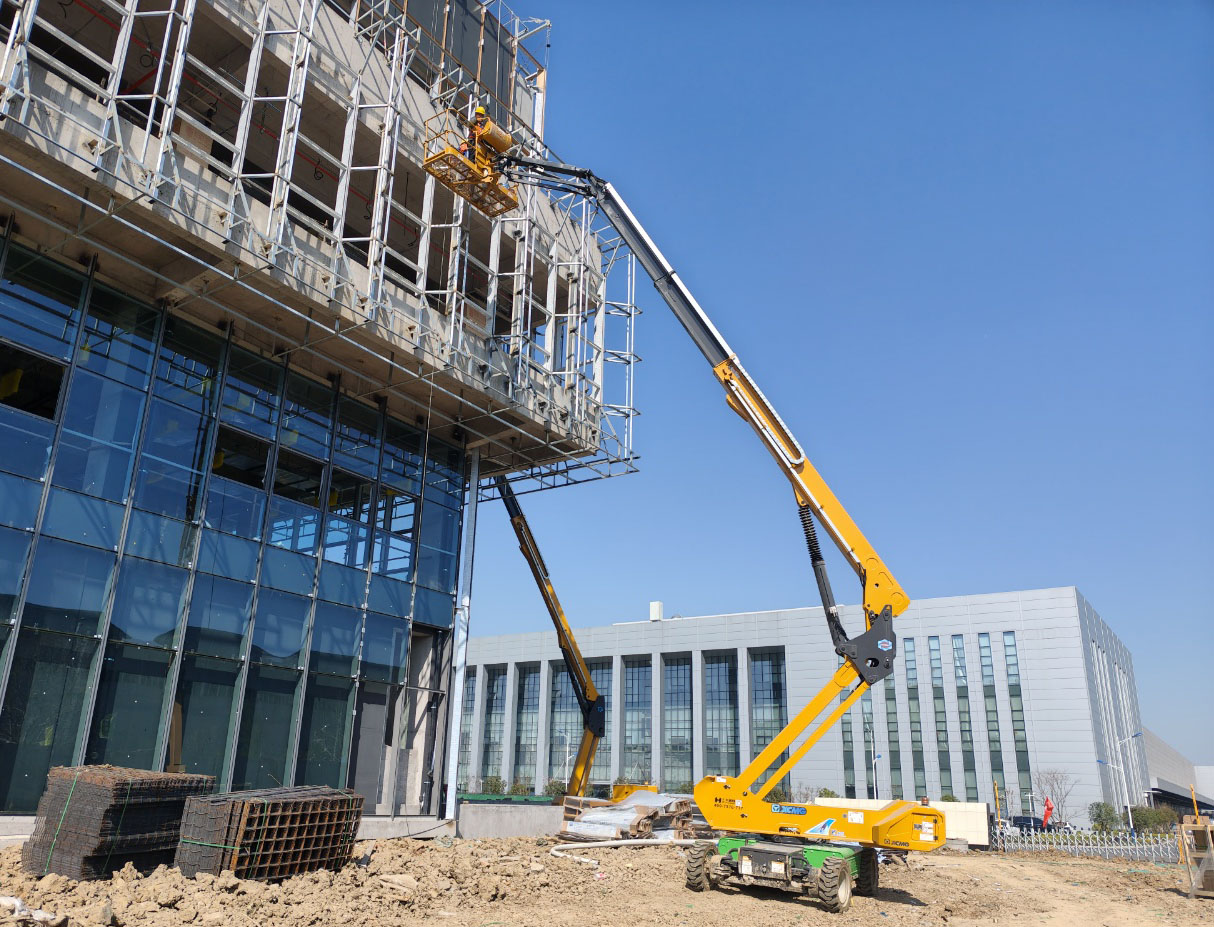 30-50米高空天團(tuán)！徐工10余臺(tái)直臂神器助力合肥新能源汽車產(chǎn)業(yè)園加速崛起