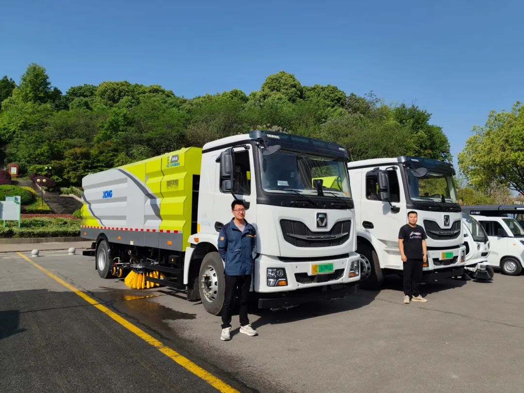 “綠”見安徽！徐工新能源產(chǎn)品亮相銅陵市道路清掃保潔現(xiàn)場會