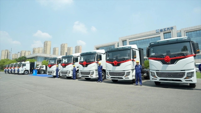 目的地：大西北！100臺徐工新能源重卡滿電啟程